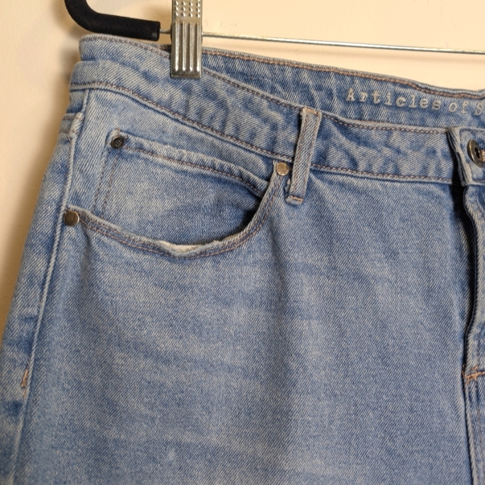 Articles of Society Light Blue Distressed Jeans Size 32 - Picture 3 of 7